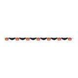 7 ft. Pumpkin & Bat Streamer Banner - Halloween decor at Party Pig Austin