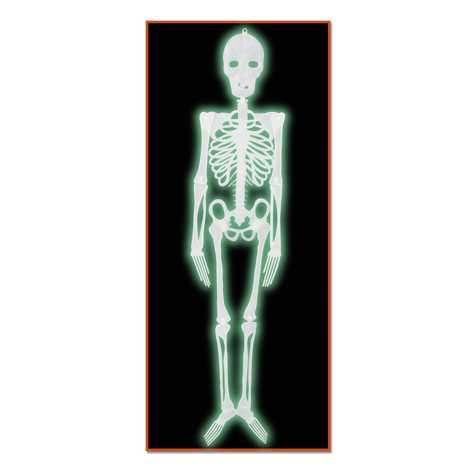 4 ft. Skeleton Glow-in-the-Dark - Halloween decor at Party Pig Austin