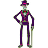 4 ft. Jointed Day of the Dead Male Skeleton - Halloween decor at Party Pig Austin