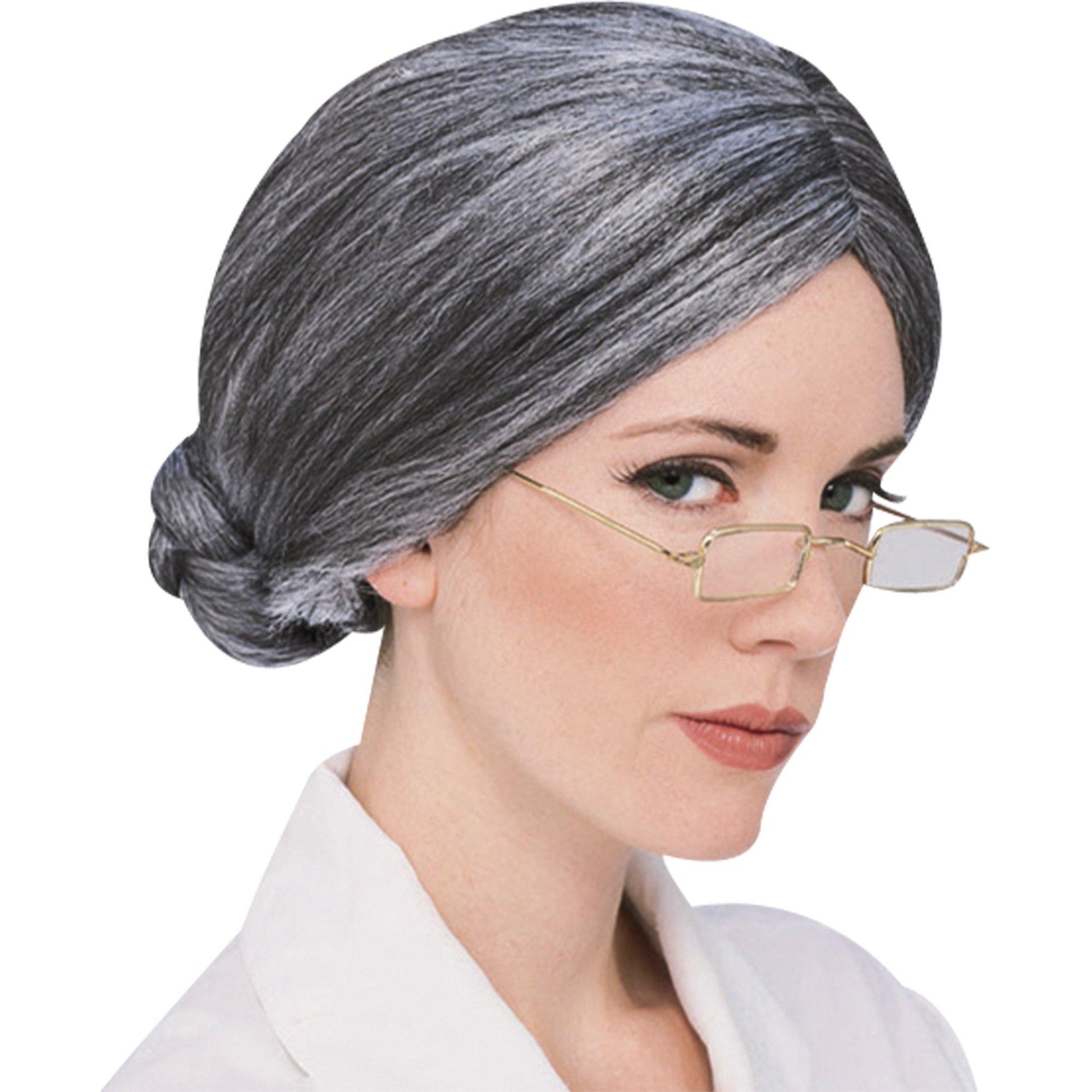 Gold granny costume glasses