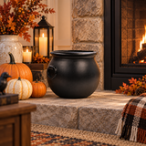 12 in. Black Halloween Cauldron