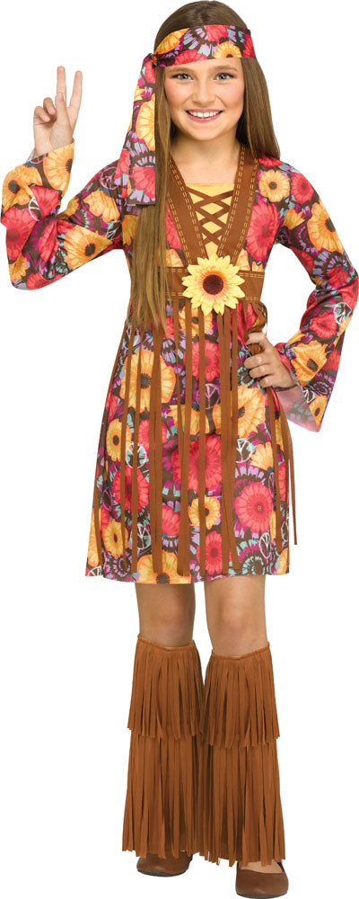 Women's Flower Power Hippie Costume