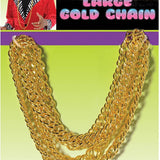 Large gold-tone costume chain necklace, Amscan 841552