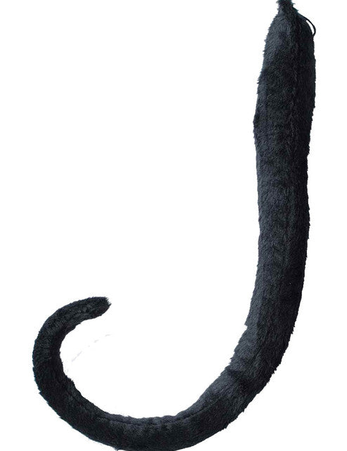 Long black cat or mouse costume tail, Forum Novelties 25163