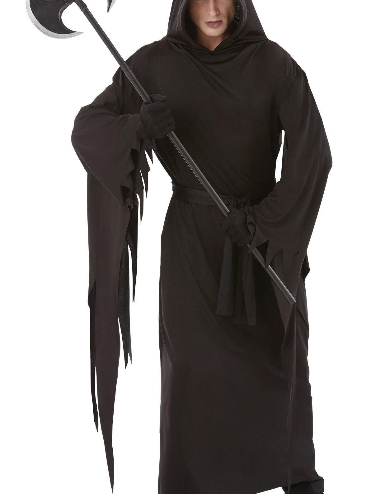 Adult black terror costume robe