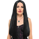 Adult 24-inch black witch costume wig