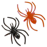 Black and orange Halloween spider rings, 30 count