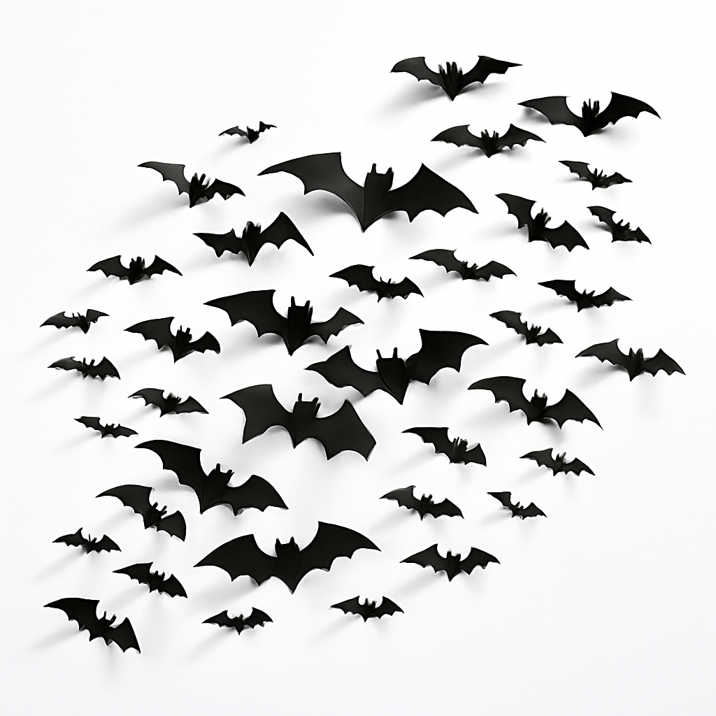 50-Count Halloween Bat Cutouts - Halloween decor at Party Pig Austin