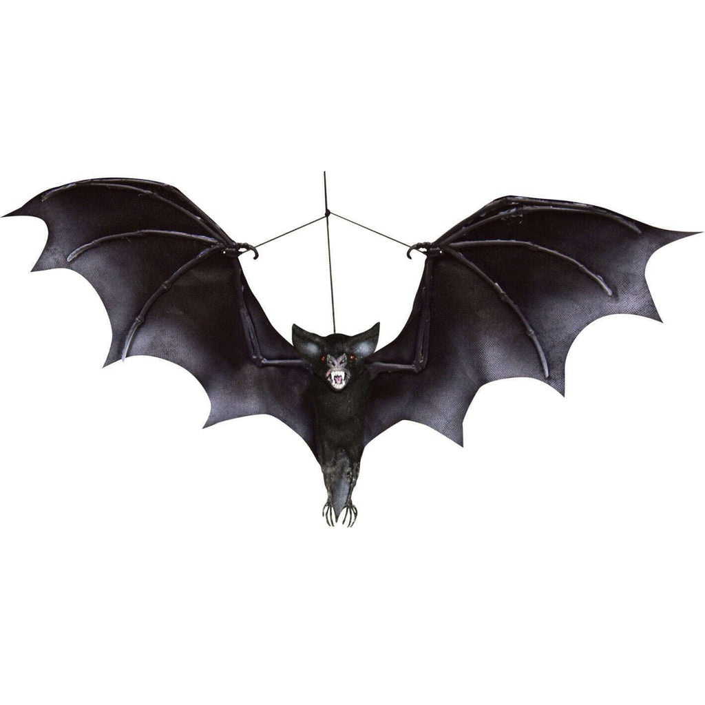 19 in. Black Hanging Bat - Halloween decor at Party Pig Austin