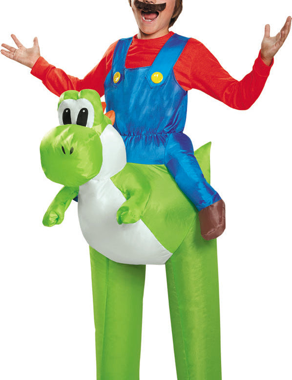 Boys' Mario Ride Yoshi Inflatable Costume