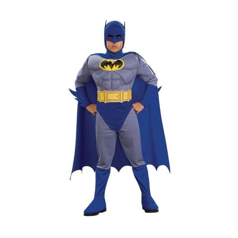 Kids' Batman Brave and Bold deluxe muscle costume by Rubies, style 883482