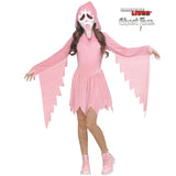 Girls' Ghost Face Pink Costume