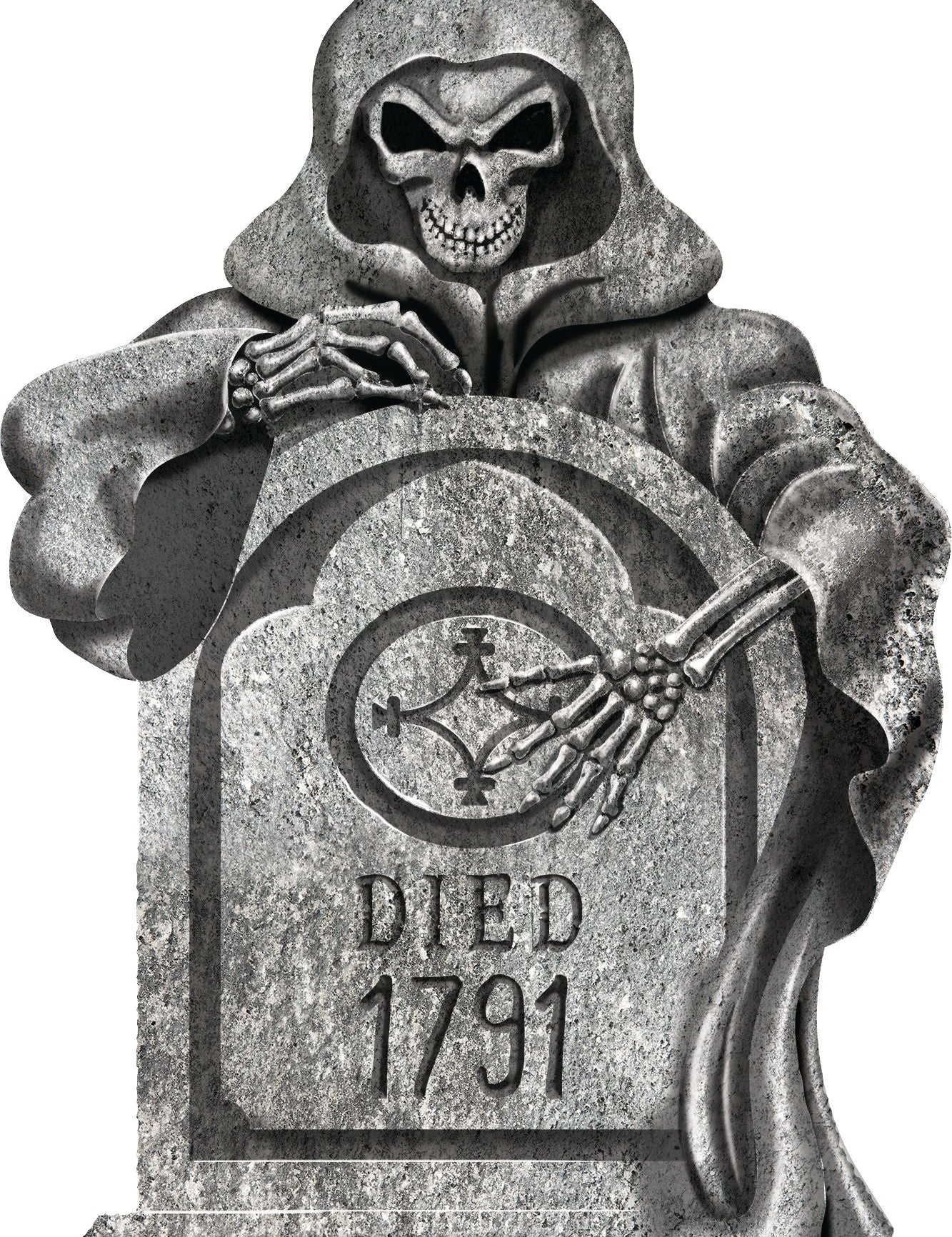 Reaper Tombstone - Halloween decor at Party Pig Austin