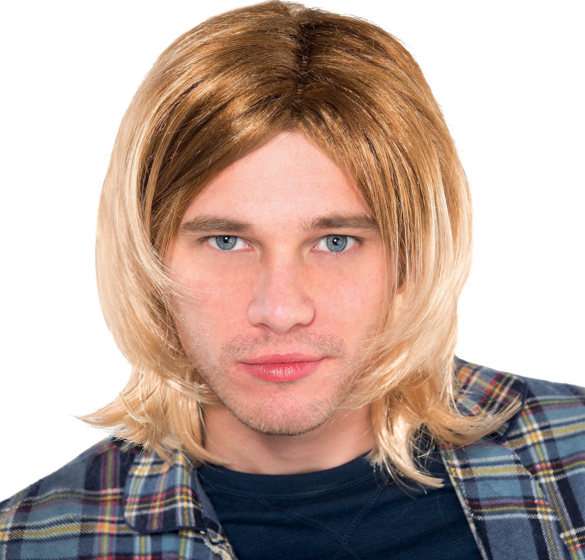 Adult blonde grunge costume wig
