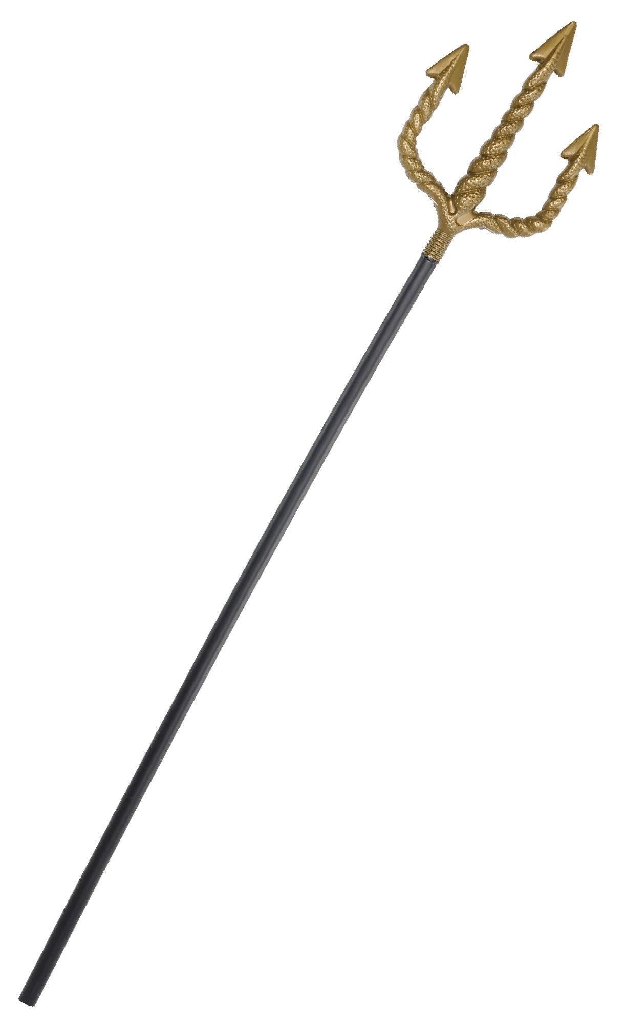 Golden costume trident prop
