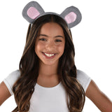Gray mouse costume ear headband