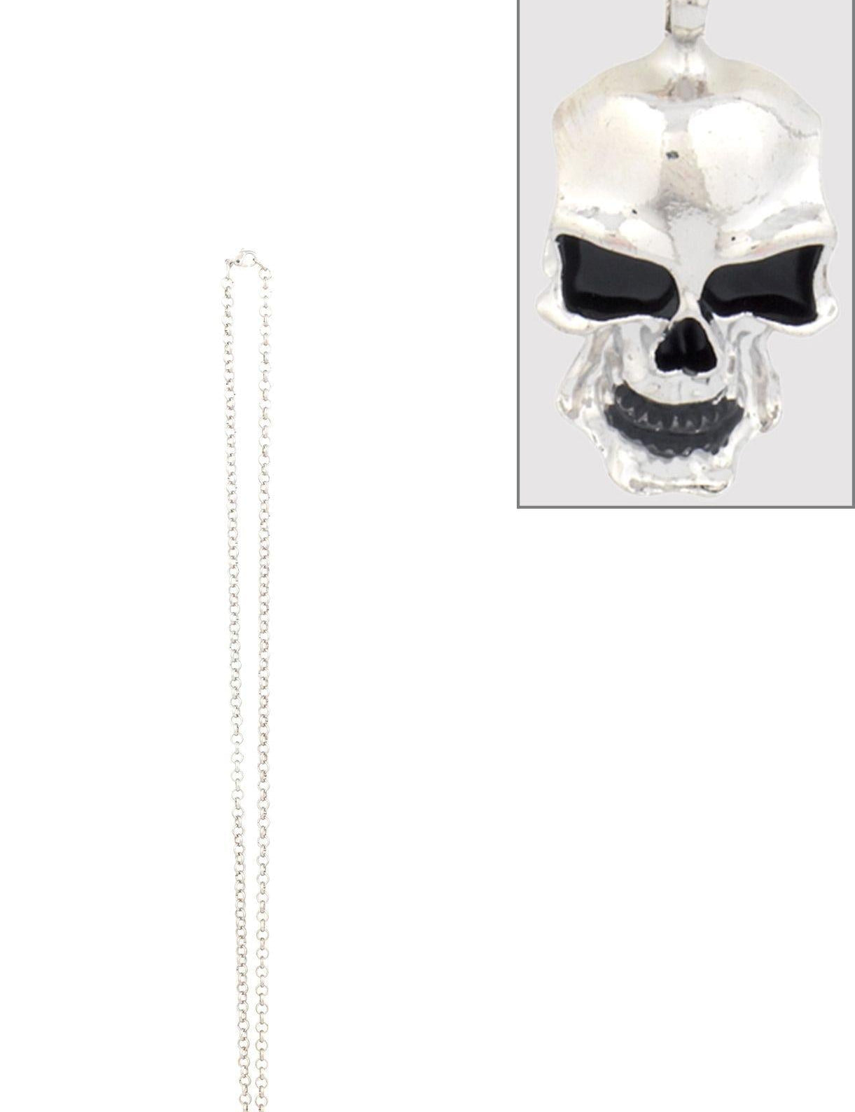 Skull costume necklace on cord