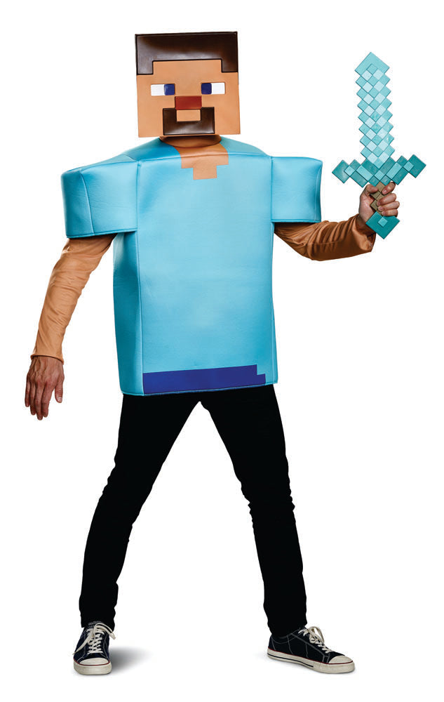 Men's Minecraft Steve Classic Costume