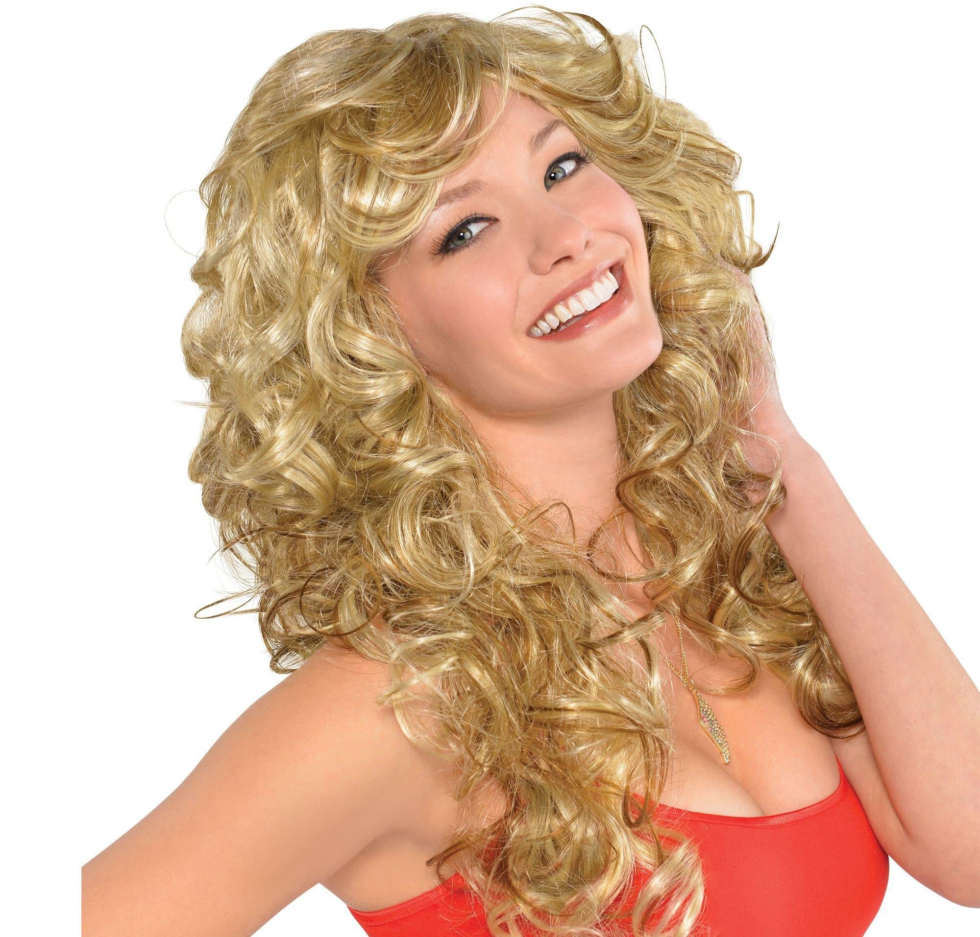 Adult 70s Bombshell costume wig