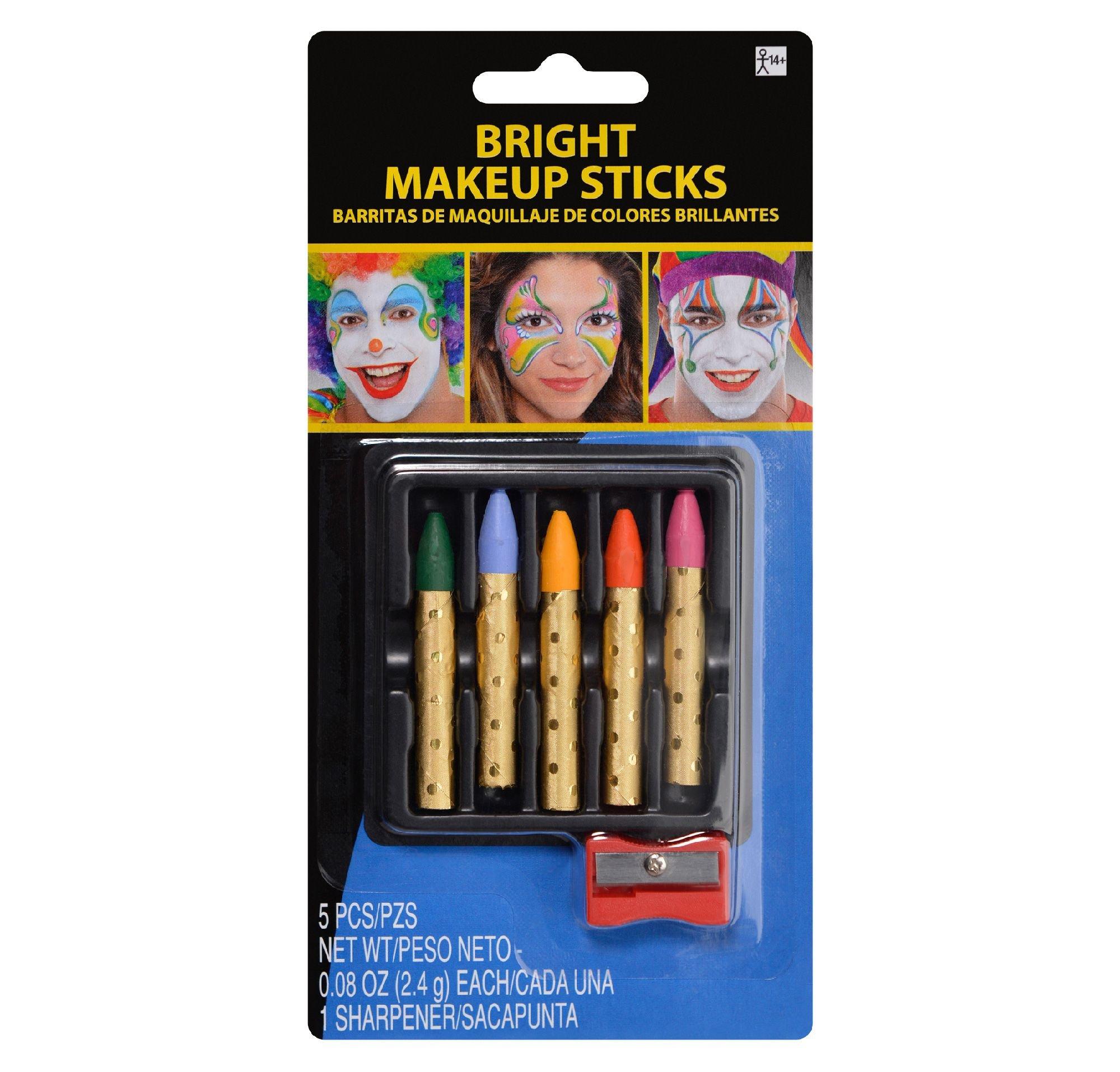 Bright color costume makeup sticks