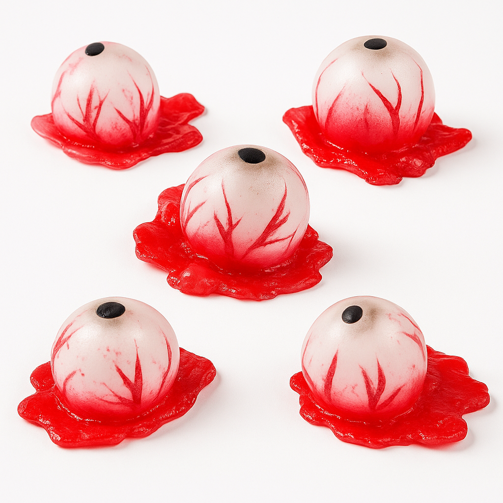 5-Pack Asylum Bloody Eyeball - Halloween decor at Party Pig Austin