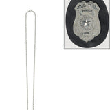 Detective costume badge necklace