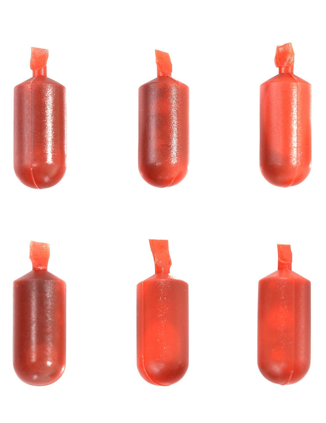 Red fake blood capsules for Halloween costumes