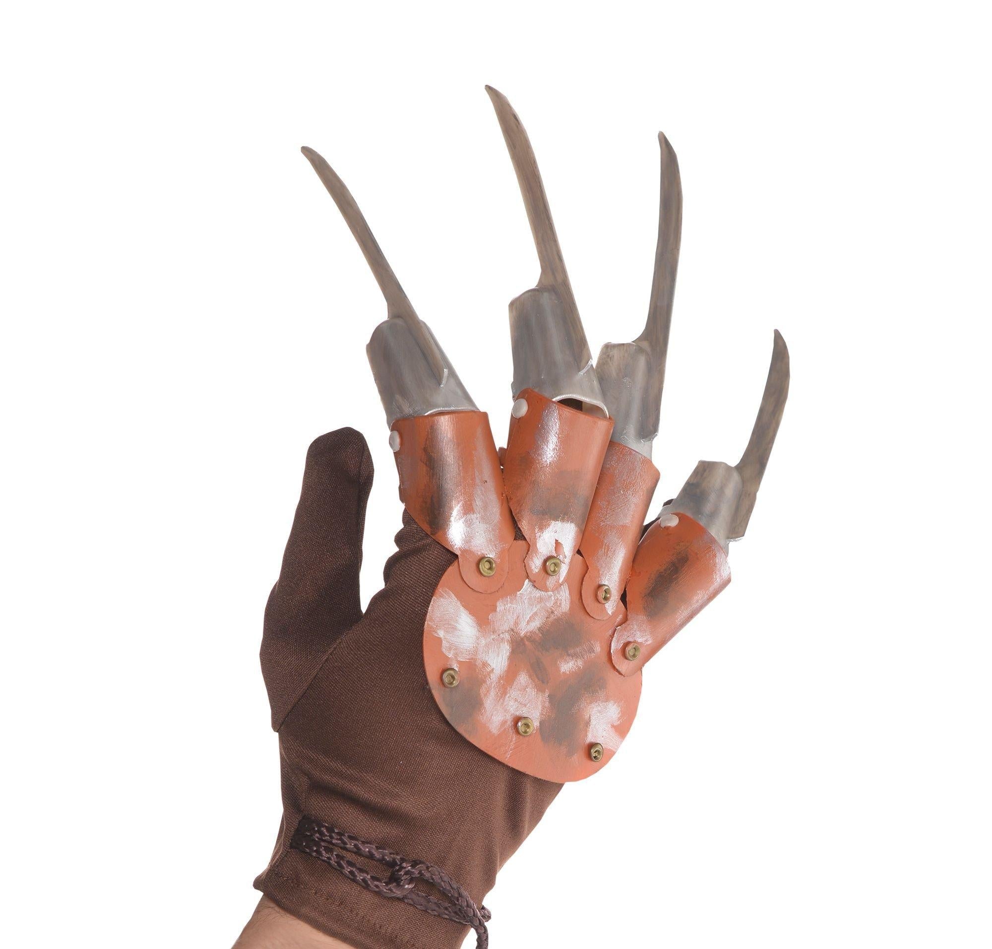 Adult Freddy Krueger costume glove prop