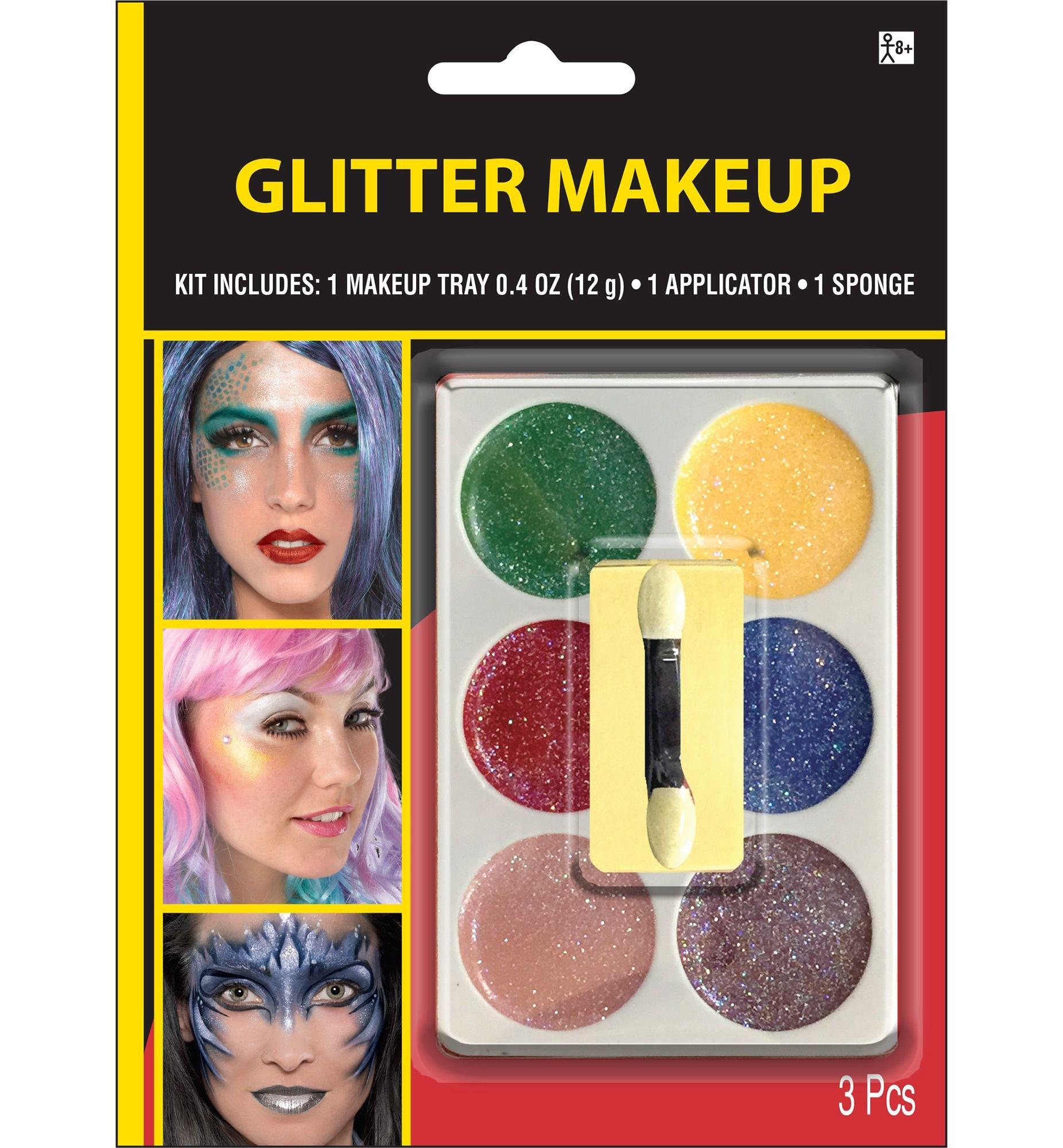 Multicolor glitter costume makeup kit