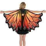 Orange monarch butterfly costume wings