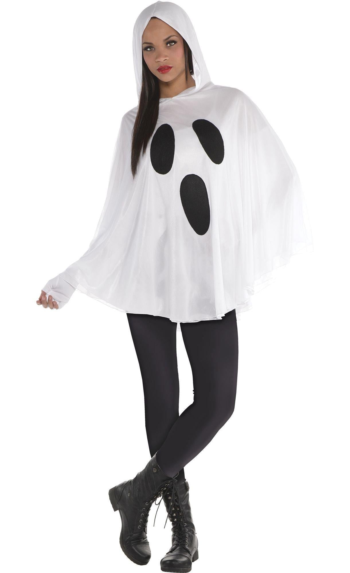 Adult ghost costume poncho