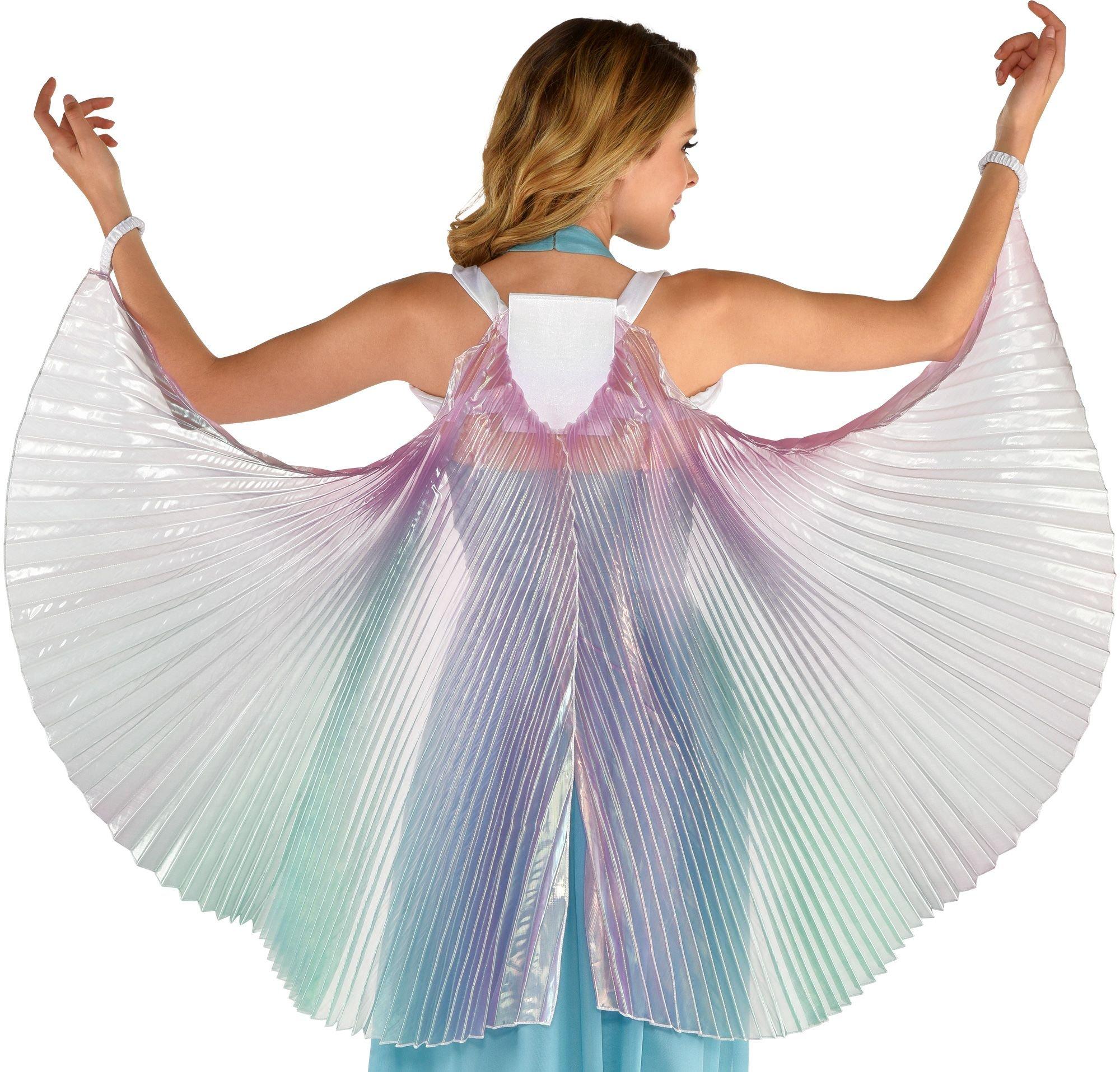 Iridescent fabric costume wings