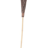 Wooden witch costume broom, Rubie's style 71
