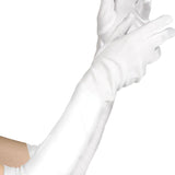 Child long white costume gloves