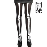 Skeleton costume tights