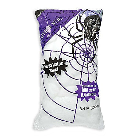 8.4 oz. Stretchable Spider Web - Halloween decor at Party Pig Austin