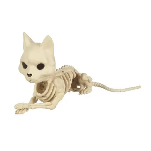 5.25 in. Cute Skeleton Cat - Halloween decor at Party Pig Austin
