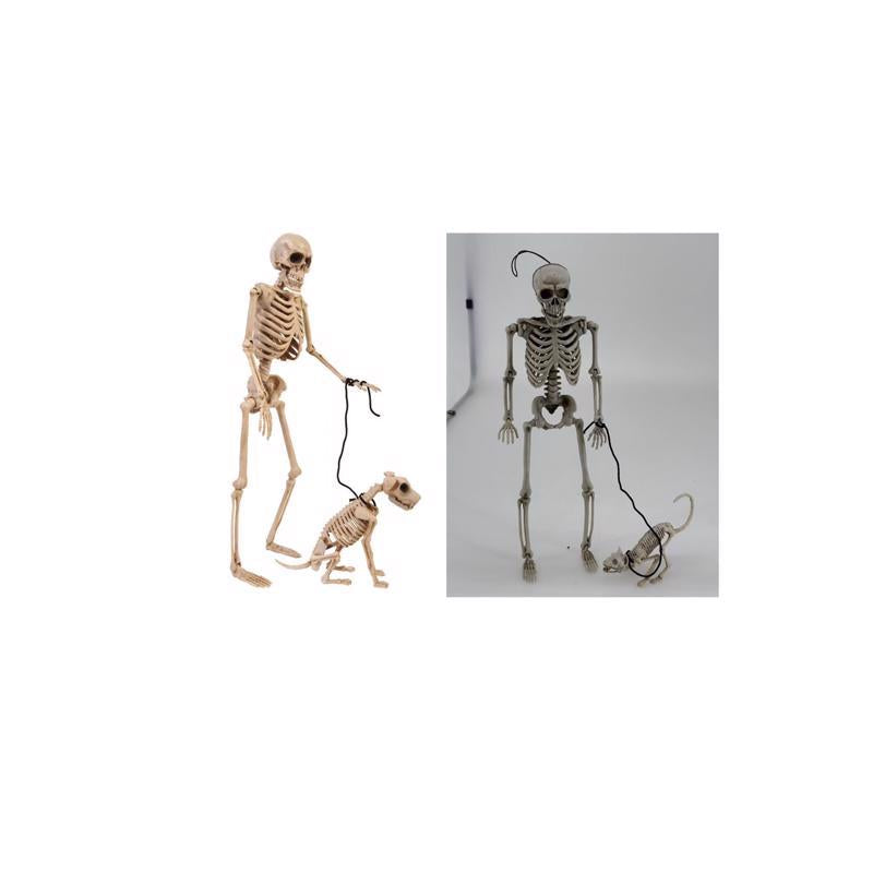 14 in. Skeleton Dog - Halloween decor at Party Pig Austin