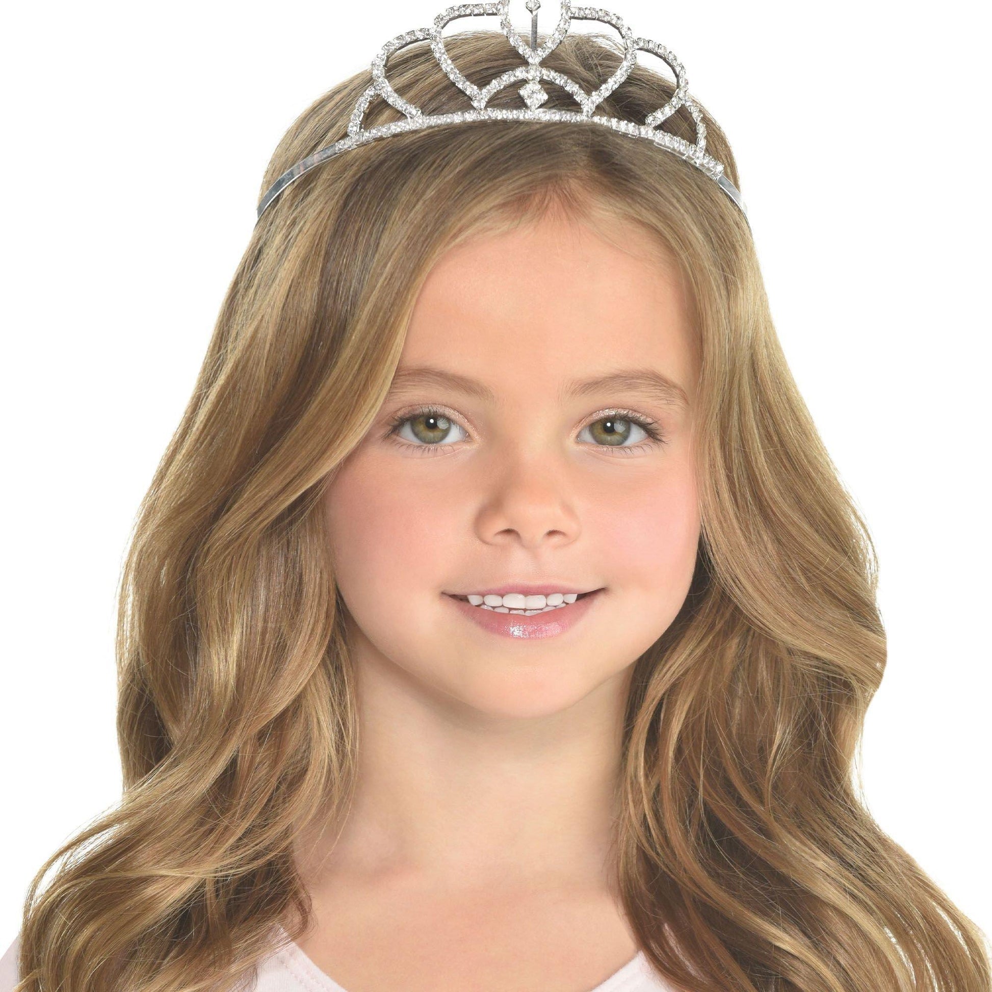 Rhinestone princess costume tiara with attached combs
