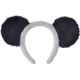 Furry panda ear costume headband