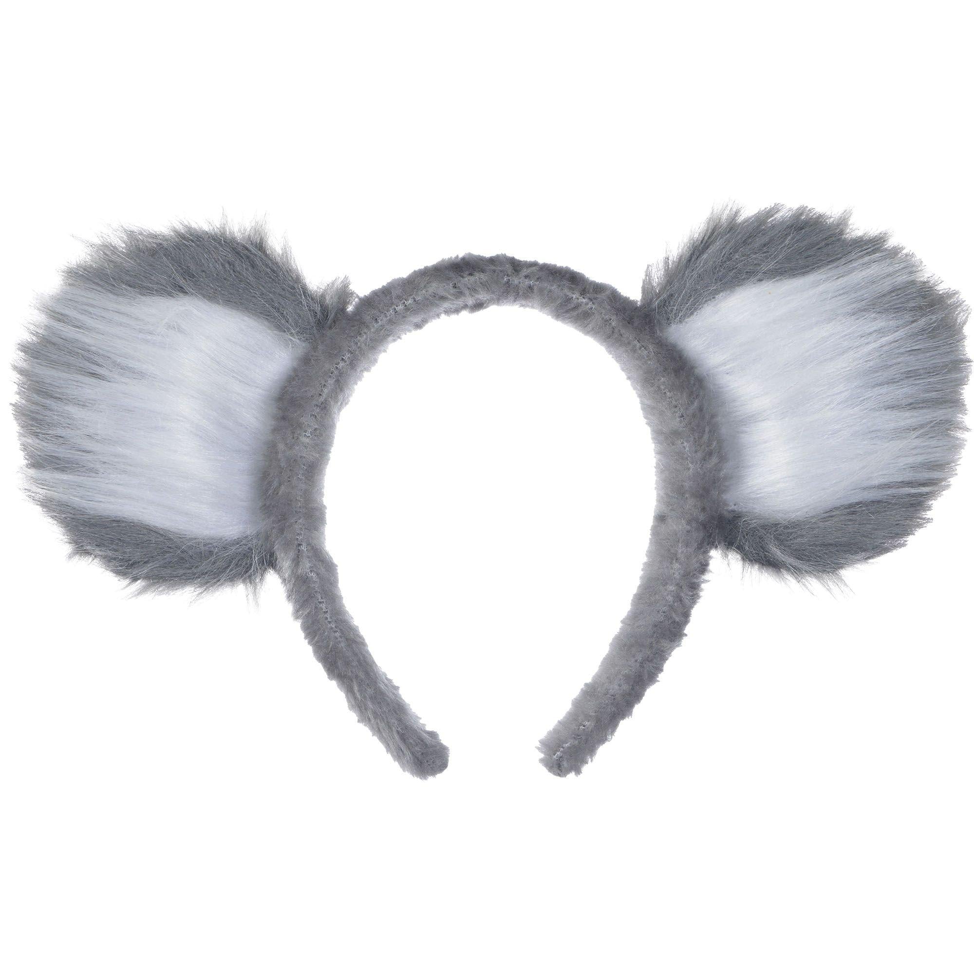 Furry koala ear costume headband