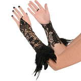 Deluxe feather costume cuffs