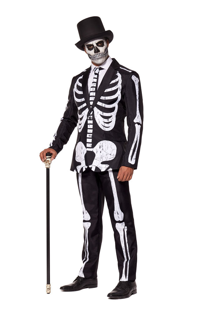 Men's Skeleton Grunge Suit Costume
