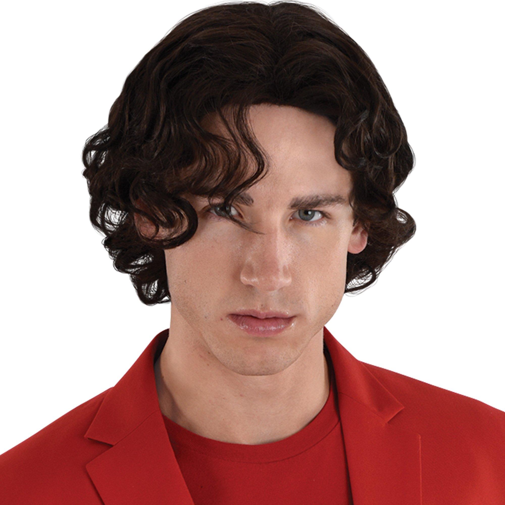 Dark wavy costume wig