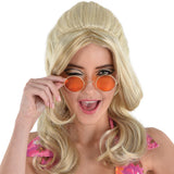 Hippie costume glasses with colored lenses