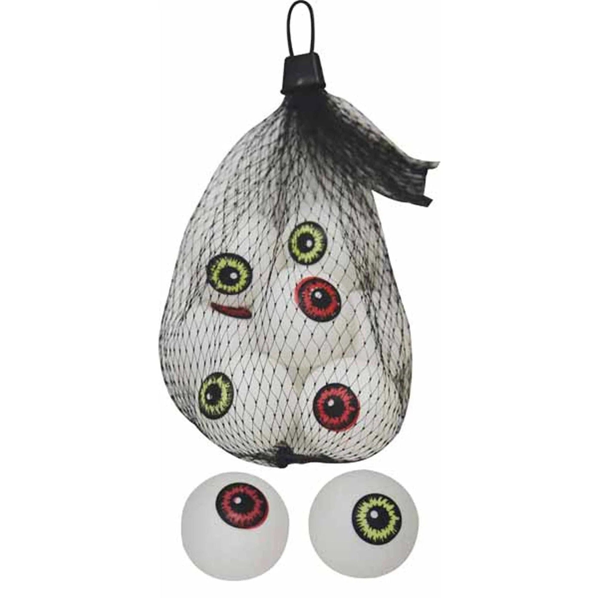 8-Count Mesh Bag Faux Eyeball - Halloween decor at Party Pig Austin