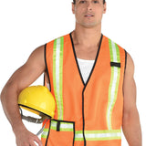 Adult construction worker costume vest