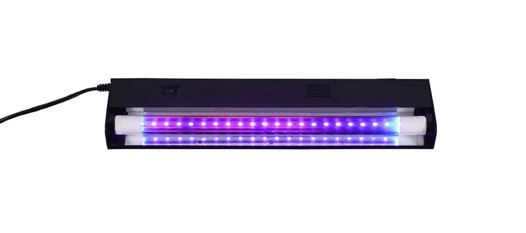 18 in. UV LED Blacklight Fixture - Halloween decor at Party Pig Austin