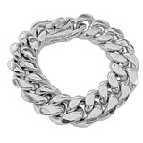 Silver-Tone Chain Costume Bracelet