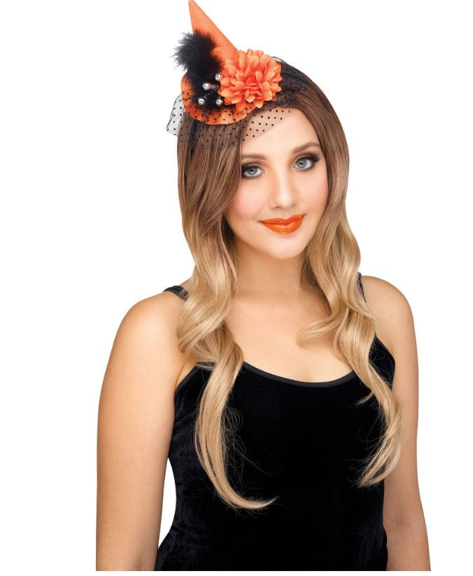 Orange Witch Hat Headband